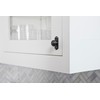 Goo-Ki 6 Pack Matte Black Zinc Alloy Cabinet Knobs with