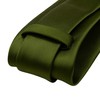 Gusleson Olive Green Ties for Men Solid Silk Necktie With