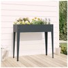 vidaXL Elevated Raised Garden Planter Bed - Outdoor Galvanized Steel