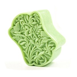 S522 - Molde de silicona para jabón (hecho a mano), diseño de flores