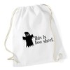 Hippowarehouse this is boo sheet Drawstring Cotton School Gym Bag