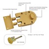SUMBIN Jimmy Proof Deadbolt Lock with Keyed (Gold Color) with