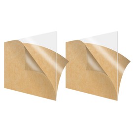 SimbaLux Acrylic Sheet Clear Cast Plexiglass 12” x 12” Square Panel 1/8” Thick (3mm) Pack of 2 Transparent Plastic Plexi Glass Board with Protective Paper for Signs, DIY Display Projects, Craft