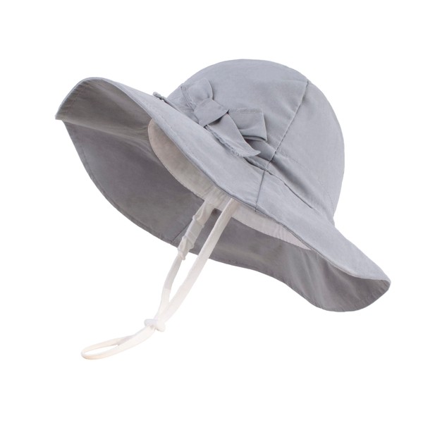 LANGZHEN Bowknot Beach Sun Protection Hats Adjustable Bucket Hats for