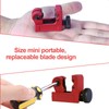Mini Pipe Cutter, 3-22mm Adjustable Pipe Cutter Zinc Alloy Cutting