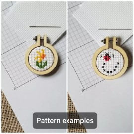 Unbranded Counted Cross Stitch Daffodil and Flying Ladybug Minis 2 Patterns