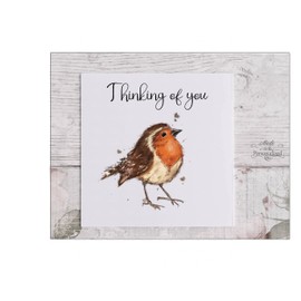 Thinking of you Robin Card, with sympathy, sorry for your loss, sympathy card, sending love card, greetings card