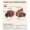 EJXHKNF Vintage Digital Camera, 64MP 2.7K Retro Point and Shoot