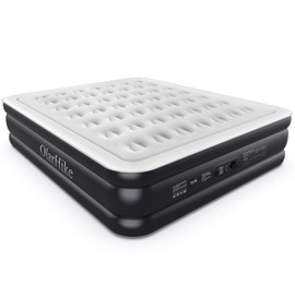 OlarHike Air Mattress with Built in Pump, King Size 18 Inch Elevated Quick Inflation/Deflation Inflatable Bed, Durable Family Blow Up Bed, Ideal for Camping, Home, Guest, Travel Cushion, Indoor