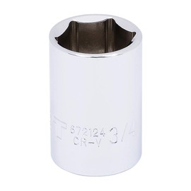 JET 672124-1/2-Inch Drive, 3/4", Regular, 6 Point, SAE Chrome Socket
