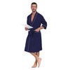CF Men's Robe Cotton Bathrobe Soft Short Sleeve Bath Robes