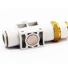 Vogueing Tool 6mm x 1/4" Thread Plastic Pneumatic Connector Air