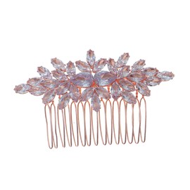 VICASKY Bridal Hair Comb with Elegant Rhinestone Design Waterdrop Shape Hair Accessory for Weddings Parties Special Occasions for Women