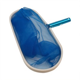 Puri Tech Premium Deep Leaf Rake with Heavy Duty Aluminum Frame & Deep Fine Net for Swimming Pools & Spas Fits Most Standard Poles Catches Small Debris