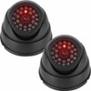 JUSTOP 2x Dome Dummy CCTV Camera Outdoor/Indoor Waterproof With Reality