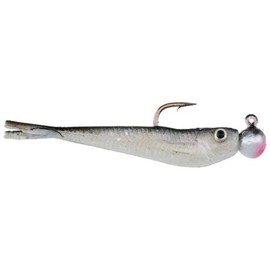 Berkley PowerBait Power Minnow Fishing Bait, Black Shad, 2in | 5cm, Irresistible Scent & Flavor, Realistic Action, Split Tail Design, Ideal for Bass, Walleye, Trout, Panfish Species and More