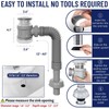 Bathroom Sink Drain Kit with Flexible Expandable Pipe: Odor-Free &
