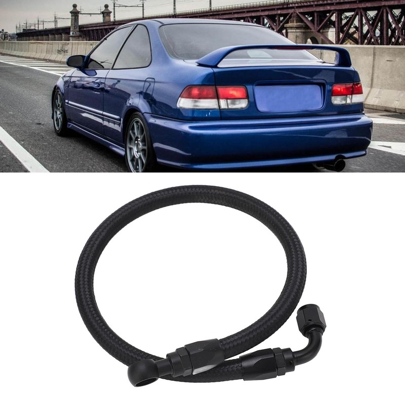 Braid Fuel Line Black Replacement for Acura Integra B D