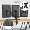 UPGRAVITY Triple Monitor Mount, 3 Monitor Stand Desk Mount for