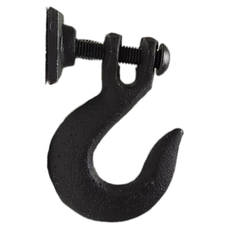 Industrial Design Cast Iron Coat Hook in Black