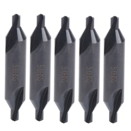 5Pcs Centering Drill Bits for Milling Machines High Speed Steel Positioning Tools 5mm