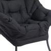 HollyHOME Modern Fabric Large Lazy Chair, Accent Oversized Comfy Reading