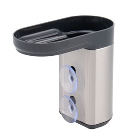 bremermann Stainless Steel Sink Organizer with Sponge Holder and Dish Brush Holder