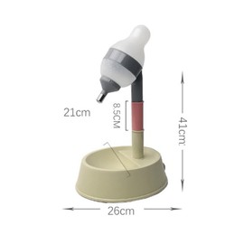 Tyenaza Stehender Katzen-Wasserspender, Vielseitiger, Höhenverstellbarer Automatischer Hunde-Wasserflaschenspender Für Katzen, Hunde, Haustiere(Beige)