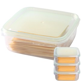 WonLiq - Paquete de 4 recipientes de almacenamiento para rebanar queso con tapas herméticas, mantiene la rebanada de queso fresco y delicioso recipiente reutilizable para conservación de queso para