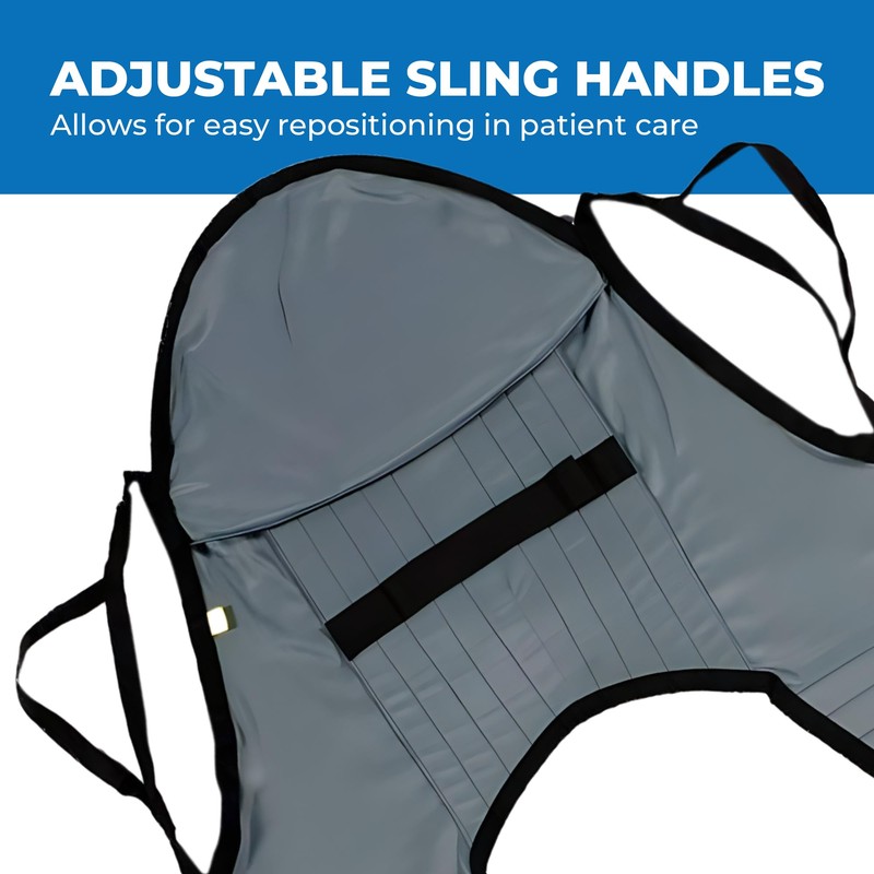 Patient Aid Padded U-Sling with Head Support - Soft Polyester