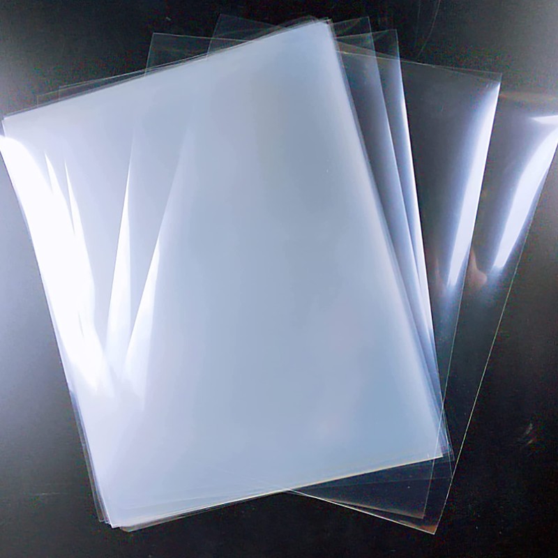 100 Sheets 8.5 x 11 Inch Clear Transparent Sheets 100%