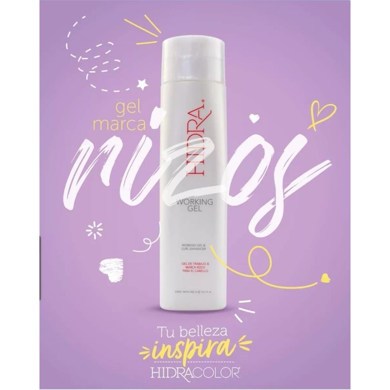 Hidra Gel Marca Rizos Para El Cabello Working Gel Hidra