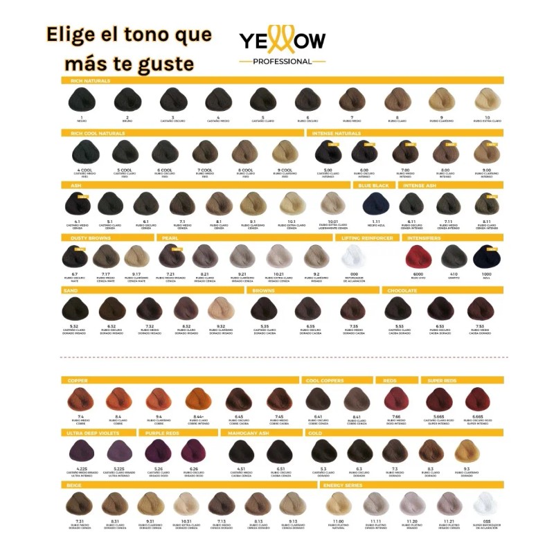Tintes Permanente Alfaparf Yellow Color + Peroxide 20 Vol-6%