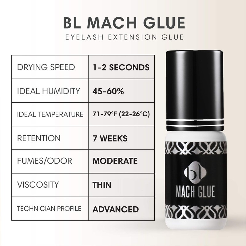 BL Lashes Mach Glue | Lash Glue for Lash Extensions,