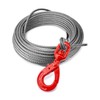 QWORK Heavy-Duty 3/8" x 100' Wire Rope Steel Core Winch