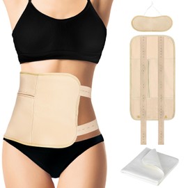 3Pcs Castor Oil Pack Wrap, Reusable Organic Castor Oil Pack for Liver Detox Insomnia, Constipation and Inflammation, Adjustable Elastic Strap Bamboo Cotton Machine Washable, Less Mess Anti Oil Leak