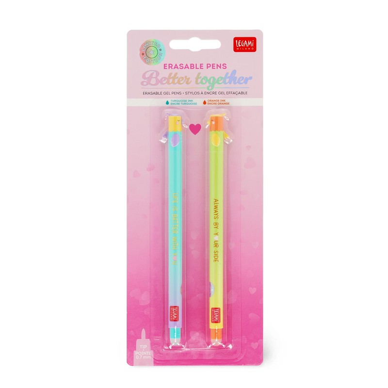 Legami - Valentine's Day Erasable Pen Set 2026, Erasable Set,