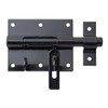 Alberts 137328 Bolt Lock Bolt with Attached Loop Black Plastic