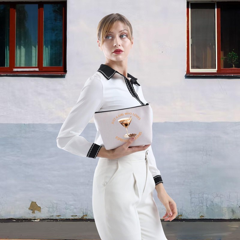 Espresso Martini Cosmetic Makeup Bag Espresso Martini Present for Women