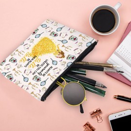 XYANFA Beauty Movie Makeup Bag Beast Fans Gift Belle Princess Birthday Gift Fairy Tales Cosmetic Bag (ALWAYS BE Bellee)