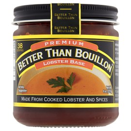 Better Than Bouillon Lobster Base, Made from Select Cooked Lobster & Spices, Makes 9.5 Quarts of Broth, 38 Servings, 8-Ounce Jar (Pack of 2)