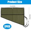 HDFGB 2 Pack Waxed Canvas Tool Roll Bags,Heavy Duty Spanner