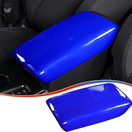 MUXEE 11th Gen Civic Center Console Armrest Box Panel Cover Trim for Honda Civic 2022 2023 2024 2025 - ABS Blue Sport Interior Accessories