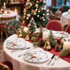 WRAPAHOLIC 25Pcs Christmas Paper Plates - 9 Inch Gold Foil