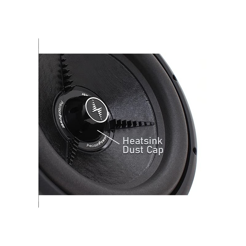 AW.10 D4 Precision Power Atom Series 1000W Dual 4-Ohm Subwoofer