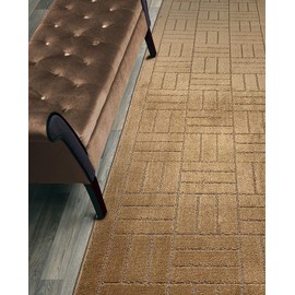 ORFA HOME Custom Length Hallway Runner Rug,Slip Resistant,Bricks Beige, 26 Inch X 17 feet, Sold and Priced Per Foot