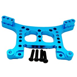 AIXXCUVQ 1pcs Aluminum Alloy Rear Shock Tower for 731 732 733 734 1/16 Off-Road Adjustable RC Car Accessories Replacement Parts, Blue