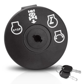 Lawn Mower Ignition Switch 4 Position with Key 7 terminals Compatible with Husqvarna AYP Craftsman Poulan Sears Lawn Mower Rider Replace# 193350 532193350