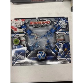 Monsuno Combat 4-Pack figures Lock Longfang Whipper Airswitch  Rare Sealed *note