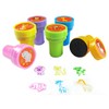 Tiny Mills 24 Pcs Zoo Jungle Safari Animals Stampers for